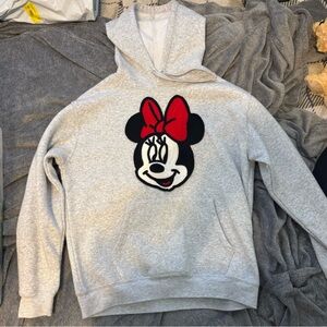 Disney Gray Hoodie with Red Bow Character